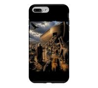Histoire de la Bible épique Graphique chrétien - Animaux Noé et Arche Coque pour iPhone 7 Plus/8 Plus