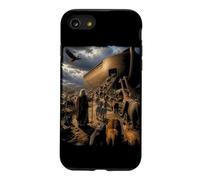 Histoire de la Bible épique Graphique chrétien - Animaux Noé et Arche Coque pour iPhone SE (2020) / 7/8
