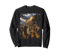 Histoire de la Bible épique Graphique chrétien - Animaux Noé et Arche Sweatshirt