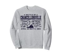 Histoire de la Guerre Civile américaine La Bataille de Chancellorsville VA 1863 Sweatshirt
