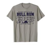 Histoire de la Guerre Civile La Bataille de Bull Run Manassas VA 1864 T-Shirt