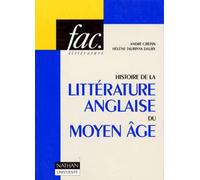 Histoire de la littérature anglaise du Moyen âge
