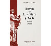 Histoire De La Littérature Grecque D'homère À Aristote