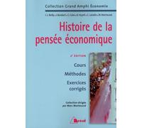 Histoire de la pensée économique – Bréal – Broché (Scolaire/Universitaire)
