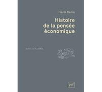 Histoire de la pensée économique - Henri Denis - Puf - broché - Etude