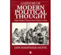 Histoire de la pensée politique moderne. Hampsher-Monk New.