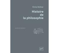 Histoire de la philosophie - Emile Bréhier - Puf - broché - Etude