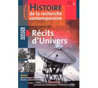 Histoire De La Recherche Contemporaine Tome 2 N° 1/2013 - Récits D'univers