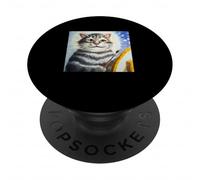 Histoire de l'art du Chat PopSockets PopGrip Adhésif