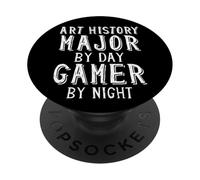 Histoire de l'art Major by Day Video Gamer by Night Arts School PopSockets PopGrip Adhésif
