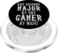 Histoire de l'art Major by Day Video Gamer by Night Arts School PopSockets PopGrip pour MagSafe