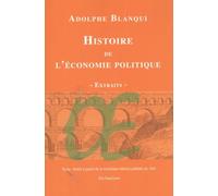 Histoire De L'économie Politique En Europe Des Anciens Jusqu'à Nos Jours - Extraits