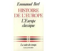 Histoire de l'Europe Emmanuel Berl (Auteur)