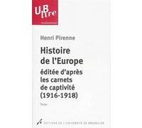 Histoire de l'Europe Henri Pirenne (Auteur)