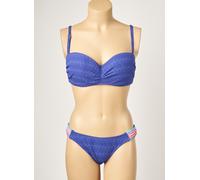 histoire de plage maillots de bain femme de couleur bleu 44