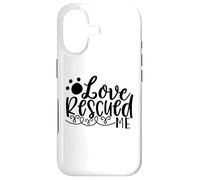 Histoire de Soutien Love Rescued Me Pet Rescue Coque pour iPhone 17