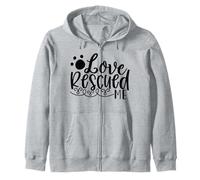 Histoire de Soutien Love Rescued Me Pet Rescue Sweat à Capuche