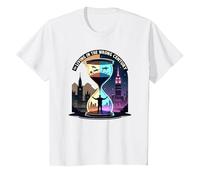 Histoire de Vivre au Mauvais siècle Art de Voyage dans Le Temps T-Shirt, Enfant, Blanc, 8 Ans