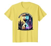 Histoire de Vivre au Mauvais siècle Art de Voyage dans Le Temps T-Shirt, Enfant, Citron, 8 Ans