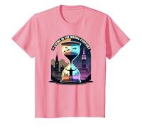 Histoire de Vivre au Mauvais siècle Art de Voyage dans Le Temps T-Shirt, Enfant, Rose, 2 Ans