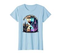 Histoire de Vivre au Mauvais siècle Art de Voyage dans Le Temps T-Shirt, Femme, Bleu Céleste, L