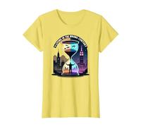 Histoire de Vivre au Mauvais siècle Art de Voyage dans Le Temps T-Shirt, Femme, Citron, S