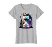 Histoire de Vivre au Mauvais siècle Art de Voyage dans Le Temps T-Shirt, Femme, Gris Chiné, L