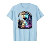 Histoire de Vivre au Mauvais siècle Art de Voyage dans Le Temps T-Shirt, Homme, Bleu Céleste, XL