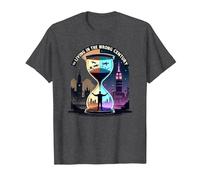 Histoire de Vivre au Mauvais siècle Art de Voyage dans Le Temps T-Shirt, Homme, Chiné Foncé, XL