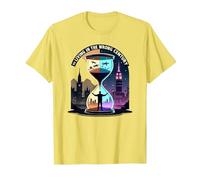 Histoire de Vivre au Mauvais siècle Art de Voyage dans Le Temps T-Shirt, Homme, Citron, M