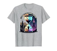 Histoire de Vivre au Mauvais siècle Art de Voyage dans Le Temps T-Shirt, Homme, Gris Chiné, XL