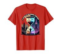 Histoire de Vivre au Mauvais siècle Art de Voyage dans Le Temps T-Shirt, Homme, Rouge, M