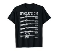 Histoire des Armes à feu Militaires Évolution des Armes à feu T-Shirt Graphique avec Valeur
