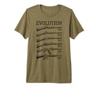 Histoire des Armes à feu Militaires Évolution des Armes à feu T-Shirt Haut de Gamme