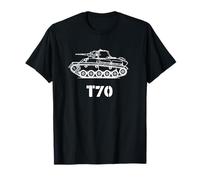 Histoire des Chars Militaires Russes soviétiques Seconde Guerre Mondiale - T70 Tank T-Shirt