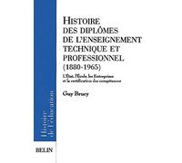 Histoire des diplômes de l'enseignement technique et professionnel, 1880-1965