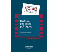 Histoire des idées politiques 5ed 5ème édition - Jean-Claude Ricci - Dalloz - broché - Etude