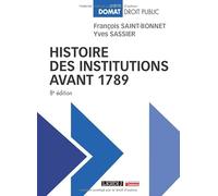 Histoire des institutions avant 1789