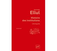 Histoire Des Institutions - L'antiquité