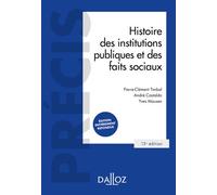 Histoire des institutions publiques et des faits sociaux 13ème édition - Pierre-Clément Timbal - Dalloz - broché - Etude