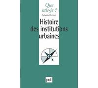 Histoire Des Institutions Urbaines