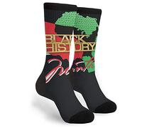 Histoire Des Noirs Afro-Américains Femme Homme Socquette D'Équipage Respirant Chaussette De Course Comfort Chaussette De Travail Pour Voyager Marche Randonnée