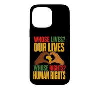Histoire des Noirs de Protestation Afro-américaine des Droits Humains Coque pour iPhone 14 Pro Max