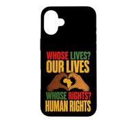 Histoire des Noirs de Protestation Afro-américaine des Droits Humains Coque pour iPhone 16 Plus