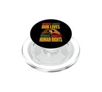 Histoire des Noirs de Protestation Afro-américaine des Droits Humains PopSockets PopGrip pour MagSafe