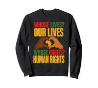 Histoire des Noirs de Protestation Afro-américaine des Droits Humains Sweatshirt