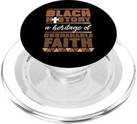 Histoire des Noirs Heritage of Unshakeable Faith Hommes, Femmes, Enfants PopSockets PopGrip pour MagSafe
