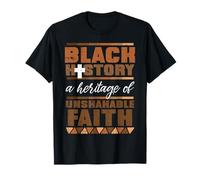 Histoire des Noirs Heritage of Unshakeable Faith Hommes, Femmes, Enfants T-Shirt