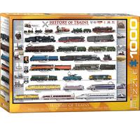 Histoire Des Trains Puzzle En Bois De 1000 Pièces