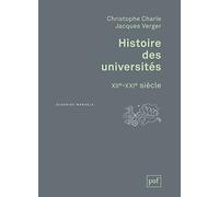 Histoire Des Universités - Xiie-Xxie Siècle
